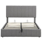 Upholstered Platform bed with a Hydraulic Storage System -