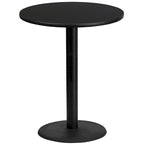 Ensemble de table de bar carrée en stratifié de 36 po avec pied en fonte