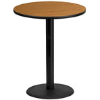 Ensemble de table de bar carrée en stratifié de 36 po avec pied en fonte