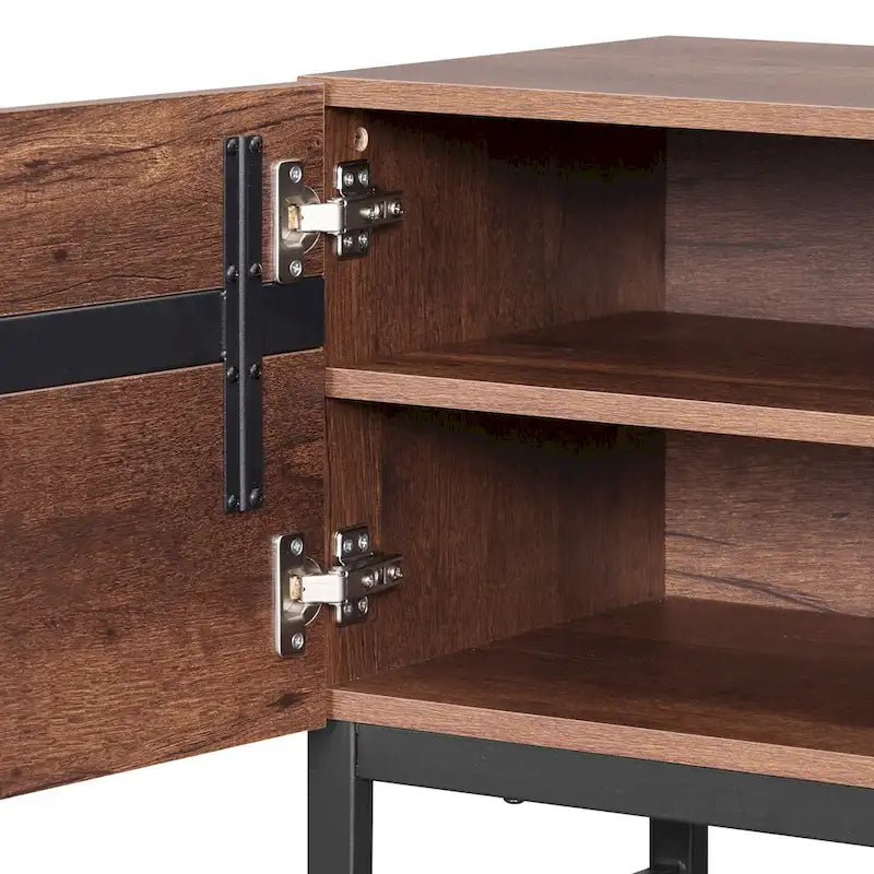 Meuble TV avec placard de rangement pour téléviseurs jusqu'à 75 pouces