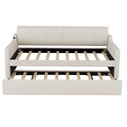 Lit de repos une place avec lit gigogne escamotable et port de chargement USB