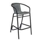 Tabourets de bar en rotin intérieur/extérieur, lot de 2