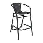 Tabourets de bar en rotin intérieur/extérieur, lot de 2