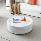 Table basse ronde en fibre de verre de 31,49" – Aucun assemblage requis