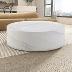 Table basse ronde en fibre de verre de 31,49" – Aucun assemblage requis