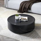 Table basse ronde en fibre de verre de 31,49" – Aucun assemblage requis