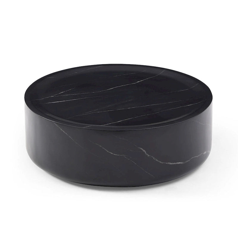 Table basse ronde en fibre de verre de 31,49" – Aucun assemblage requis