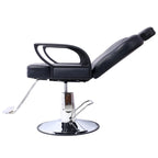 Fauteuil de salon hydraulique avec dossier inclinable et assise large