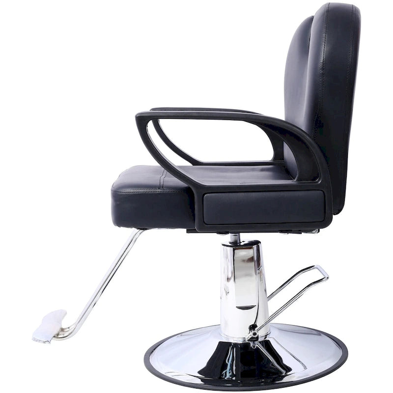 Fauteuil de salon hydraulique avec dossier inclinable et assise large