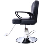 Fauteuil de salon hydraulique avec dossier inclinable et assise large