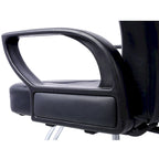 Fauteuil de salon hydraulique avec dossier inclinable et assise large