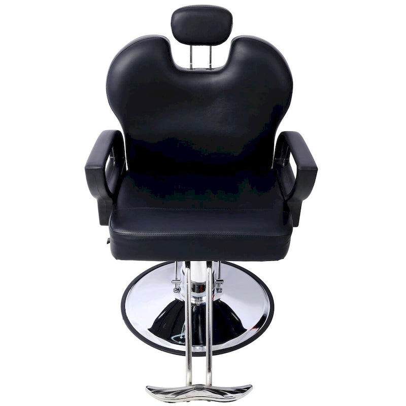 Fauteuil de salon hydraulique avec dossier inclinable et assise large