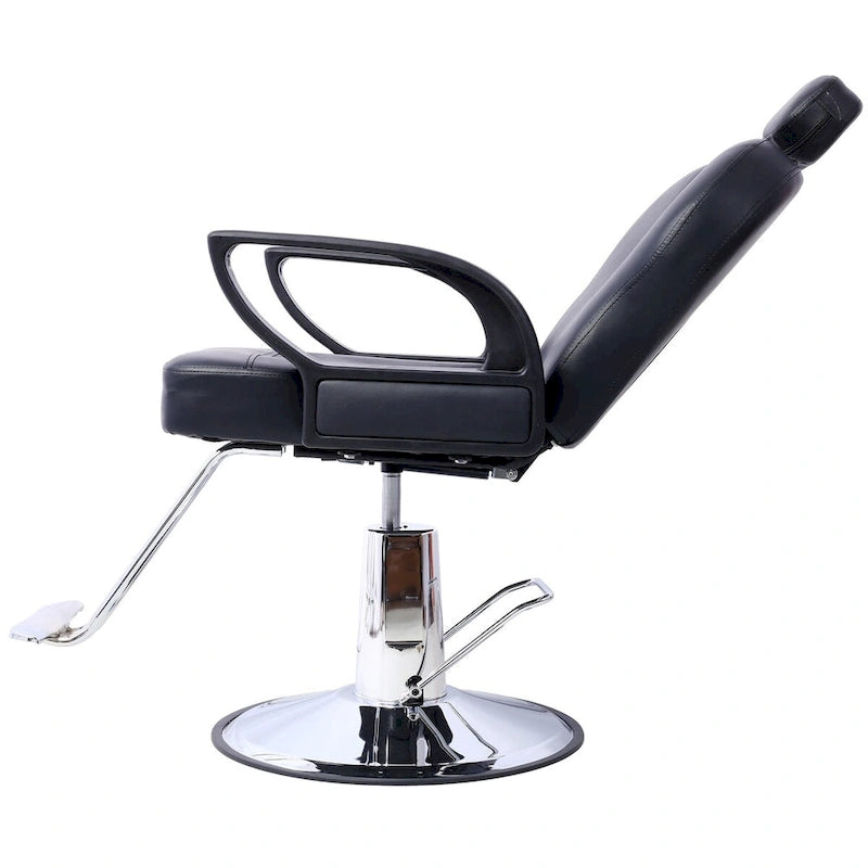Fauteuil de salon hydraulique avec dossier inclinable et assise large
