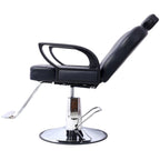Fauteuil de salon hydraulique avec dossier inclinable et assise large