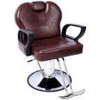 Fauteuil de salon hydraulique avec dossier inclinable et assise large