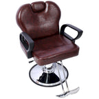 Fauteuil de salon hydraulique avec dossier inclinable et assise large