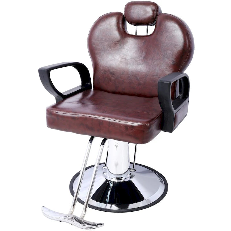 Fauteuil de salon hydraulique avec dossier inclinable et assise large