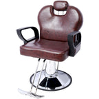 Fauteuil de salon hydraulique avec dossier inclinable et assise large