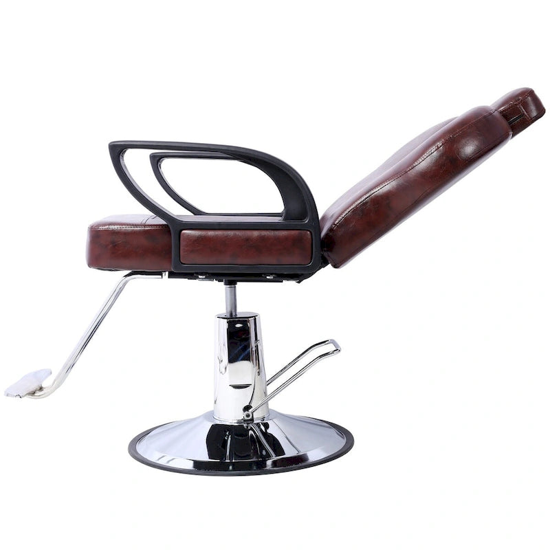 Fauteuil de salon hydraulique avec dossier inclinable et assise large