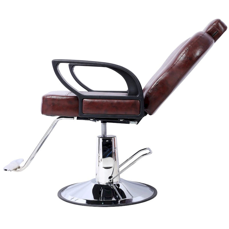 Fauteuil de salon hydraulique avec dossier inclinable et assise large