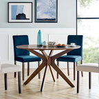 Crossroads 47 Round Wood Dining Table