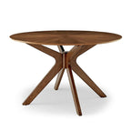Table à manger ronde en bois de 47 po
