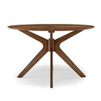 Table à manger ronde en bois de 47 po