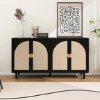 Meuble de rangement 4 portes avec étagère réglable