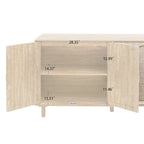 Meuble de rangement 4 portes avec étagère réglable