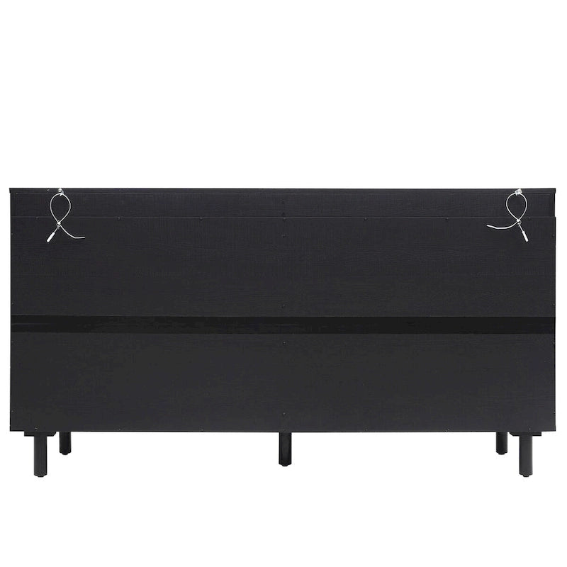 Meuble de rangement 4 portes avec étagère réglable