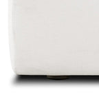 Canapé modulable Davos en L 4 places en coton blanc