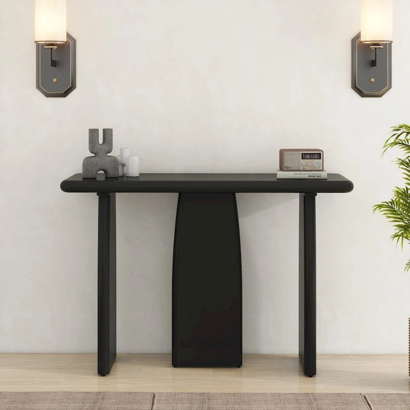 Console avec piètement triple