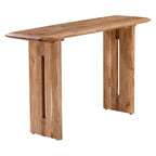 Table console en bois d'acacia de 51 po