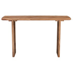 Table console en bois d'acacia de 51 po
