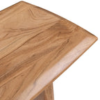 Table console en bois d'acacia de 51 po