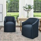 Fauteuil de salle à manger en tissu haute performance (lot de 2)