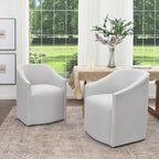 Fauteuil de salle à manger en tissu haute performance (lot de 2)