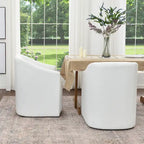 Fauteuil de salle à manger en tissu haute performance (lot de 2)