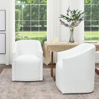 Fauteuil de salle à manger en tissu haute performance (lot de 2)
