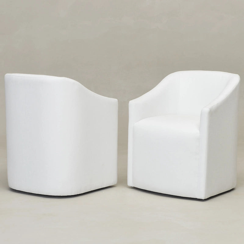 Fauteuil de salle à manger en tissu haute performance (lot de 2)