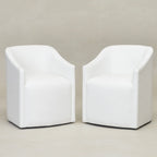 Fauteuil de salle à manger en tissu haute performance (lot de 2)
