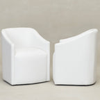 Fauteuil de salle à manger en tissu haute performance (lot de 2)