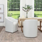 Fauteuil de salle à manger en tissu haute performance (lot de 2)