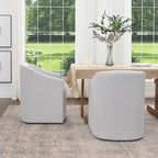 Fauteuil de salle à manger en tissu haute performance (lot de 2)
