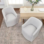 Fauteuil de salle à manger en tissu haute performance (lot de 2)