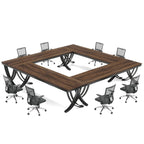 Table de conférence rectangulaire de 78 pouces pour 6-8 personnes