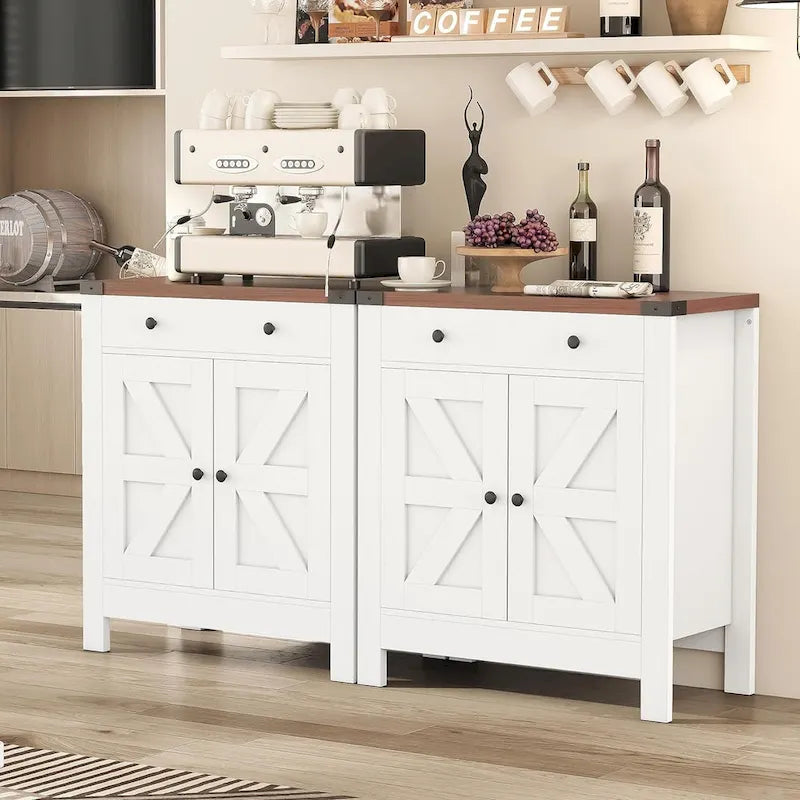 Buffet de salle à manger avec tiroir et étagère réglable