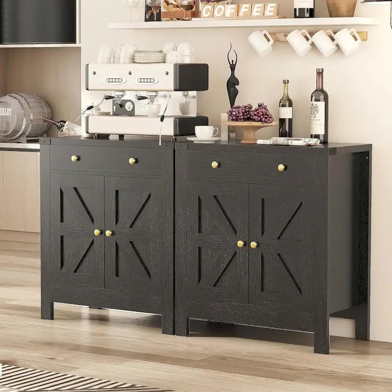 Buffet de salle à manger avec tiroir et étagère réglable