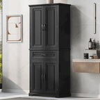 Meuble de rangement de salle de bain avec étagère réglable