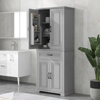 Meuble de rangement de salle de bain avec étagère réglable